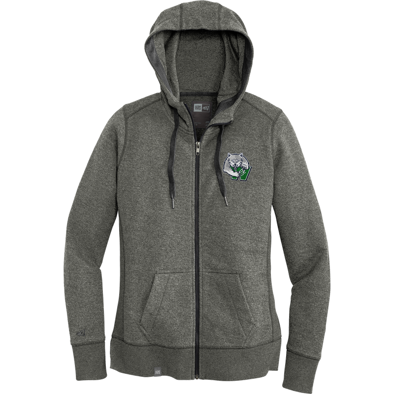 Woodbridge Wolfpack New Era Ladies French Terry Full-Zip Hoodie